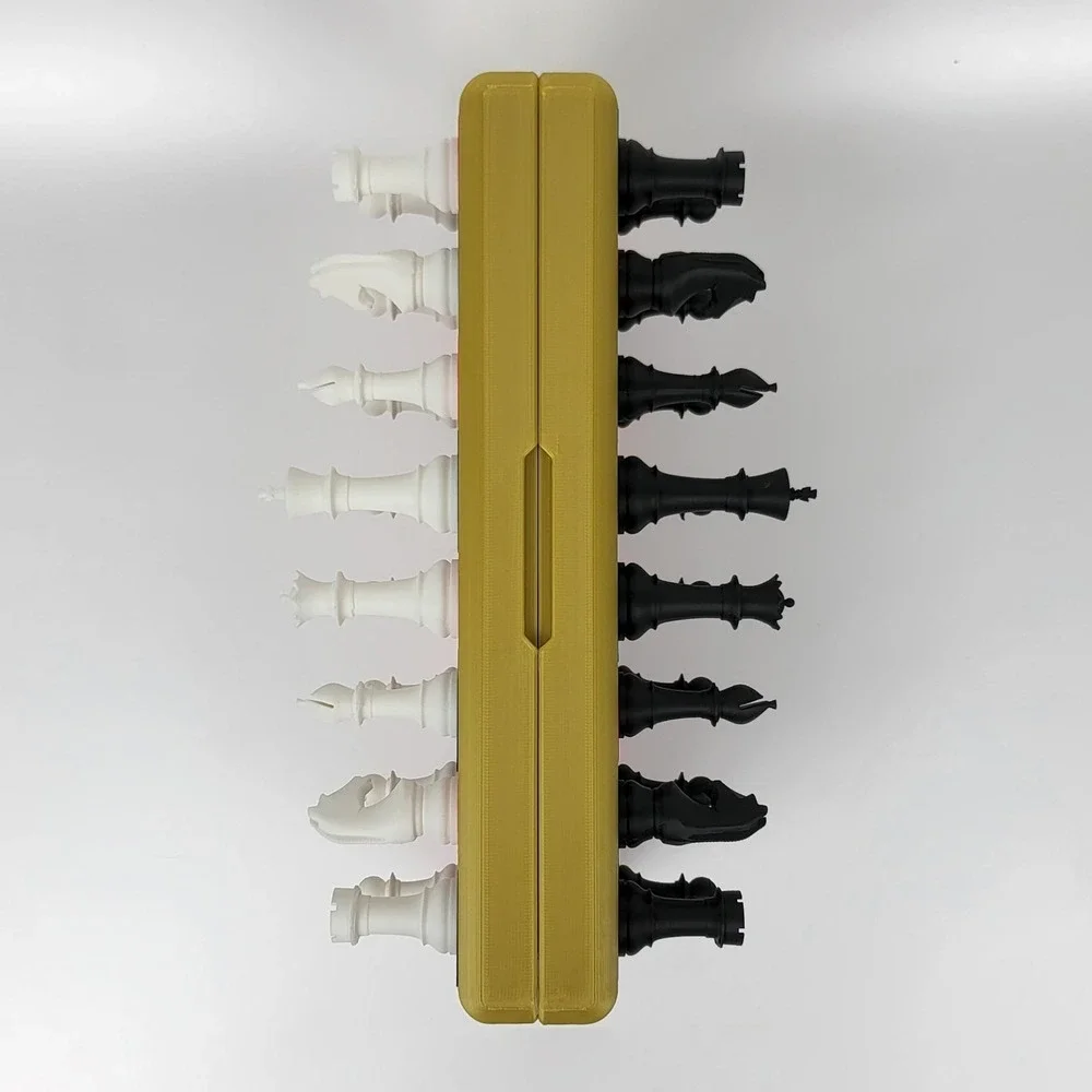 Magnetic 3d-Printed Folding Staunton Chess Set Good‎ Christmas Gift Idea
